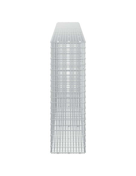 Gabione con Filo da 5 mm e Rete da 5x2,5 cm 300x30x100 cm
