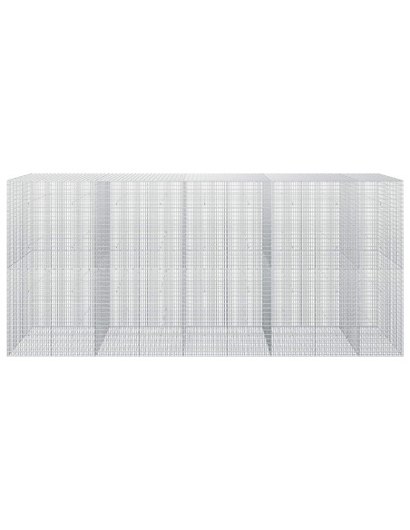 Gabione con Filo da 5 mm e Rete da 5x2,5 cm 450x50x200 cm