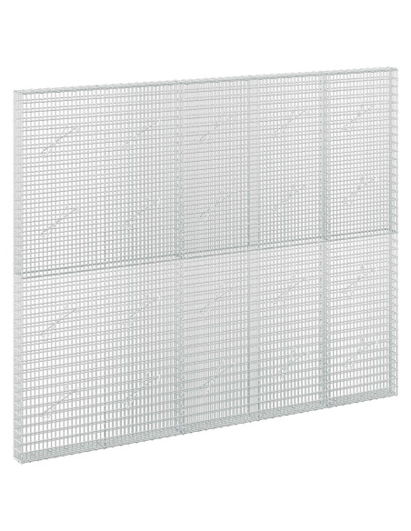 Gabione con Filo da 5 mm e Rete da 5x2,5 cm 250x10x200 cm