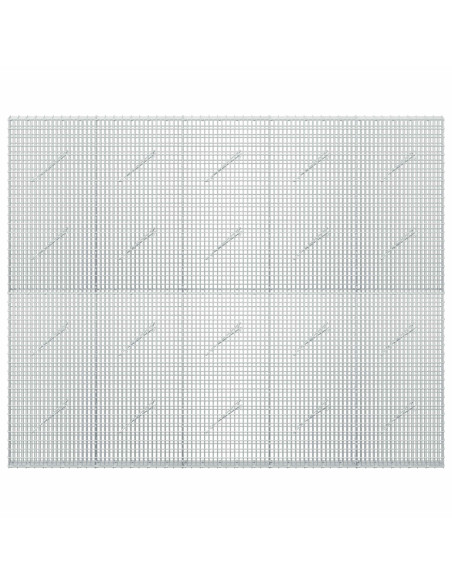 Gabione con Filo da 5 mm e Rete da 5x2,5 cm 250x10x200 cm
