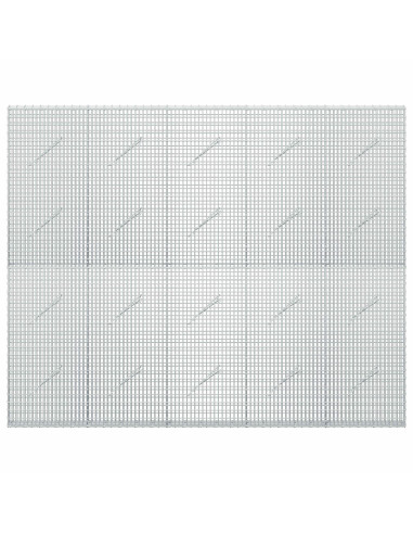 Gabione con Filo da 5 mm e Rete da 5x2,5 cm 250x10x200 cm