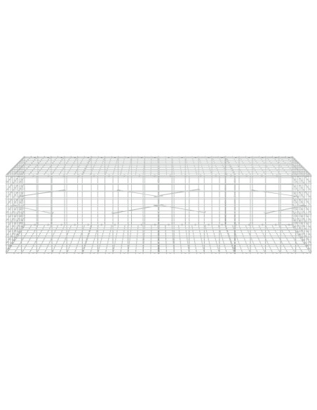 Gabione con Filo da 5 mm e Rete da 5x10 cm 200x100x50 cm