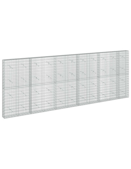 Gabione con Filo da 5 mm e Rete da 5x10 cm 550x20x200 cm