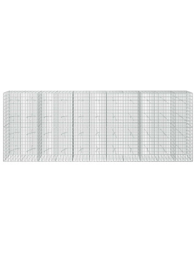 Gabione con Filo da 5 mm e Rete da 5x10 cm 550x20x200 cm