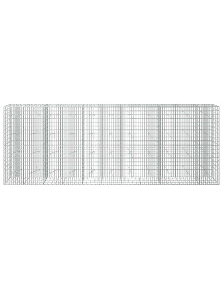 Gabione con Filo da 5 mm e Rete da 5x10 cm 550x20x200 cm