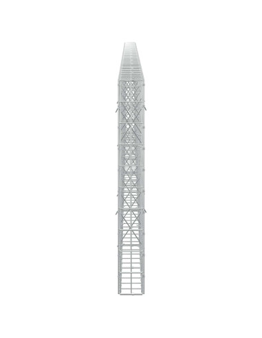 Gabione con Filo da 5 mm e Rete da 5x10 cm 650x10x100 cm
