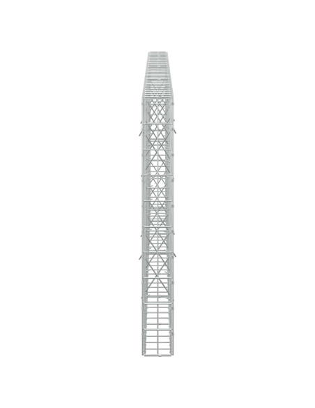 Gabione con Filo da 5 mm e Rete da 5x10 cm 350x10x100 cm