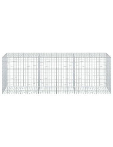 Gabione con Filo da 5 mm e Rete da 5x10 cm 300x100x100 cm