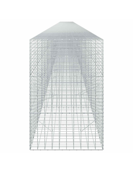 Gabione con Filo da 5 mm e Rete da 5x10 cm 1000x100x150 cm
