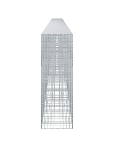 Gabione con Filo da 5 mm e Rete da 5x10 cm 1200x50x150 cm