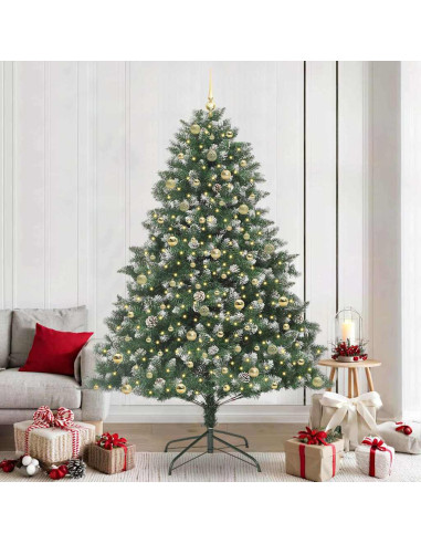 Albero di Natale artificiale con 300 LED Verde 240 cm