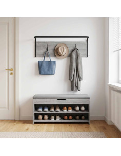 Appendiabiti Sonoma grigio 60 x 30 x 25 cm Legno ingegnerizzato