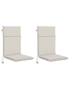 Cuscino per Sedia a Schienale Alto GEMERT 2 pz 100% Poliestere 2