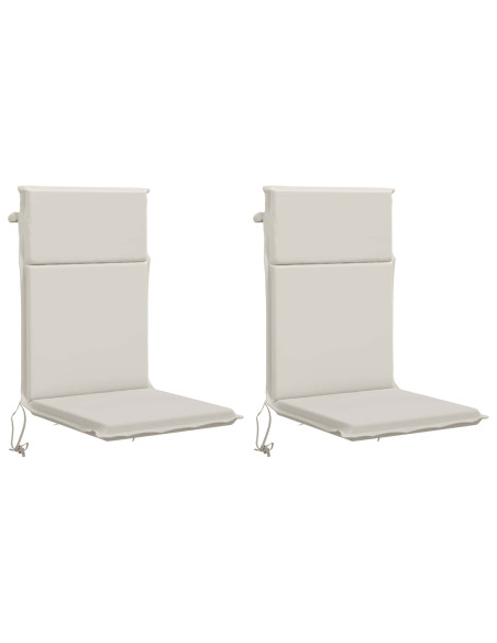 Cuscino per Sedia a Schienale Alto GEMERT 2 pz 100% Poliestere