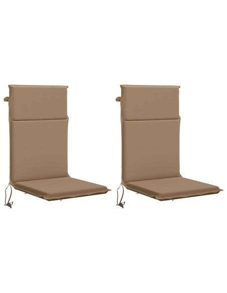 Cuscino per sedia a schienale alto GEMERT 2 pz 100% Poliestere