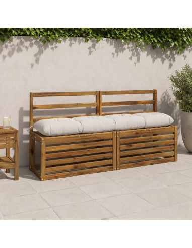 Cuscini per Panchina VIANEN 2 pz 100% Poliestere Bianco