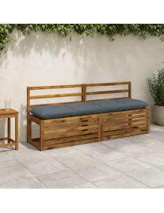 Cuscini per Panchina VIANEN 2 pz 100% Poliestere Blu