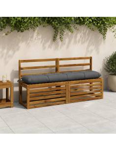 Cuscini per Panchina VIANEN 2 pz 100% Poliestere Blu