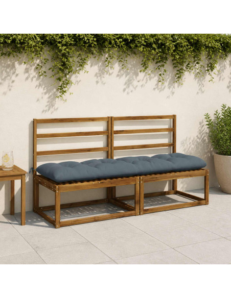 Cuscini per Panchina VIANEN 2 pz 100% Poliestere Blu