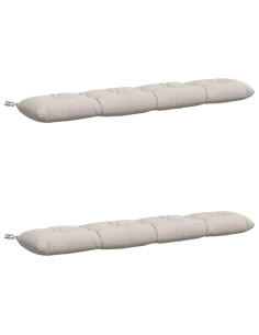 Cuscini per Panchina VIANEN 2 pz 100% Poliestere Bianco 2