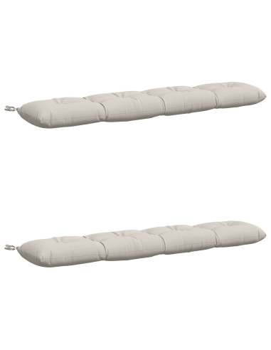 Cuscini per Panchina VIANEN 2 pz 100% Poliestere Bianco