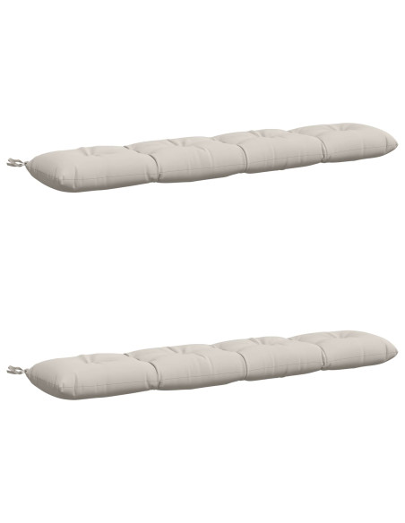 Cuscini per Panchina VIANEN 2 pz 100% Poliestere Bianco