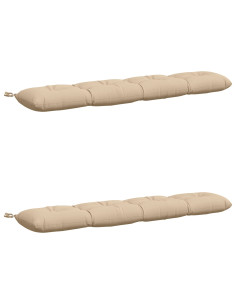 Cuscini per Panchina VIANEN 2 pz 100% Poliestere Crema 2