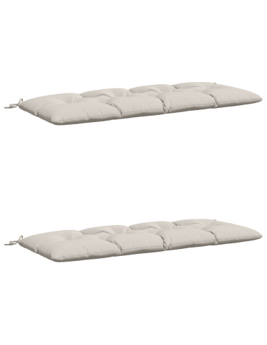 Cuscini per Panchina VIANEN 2 pz 100% Poliestere Bianco