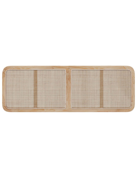 Testiera con testiera Naturale 160 x 55 x 3 cm Rattan