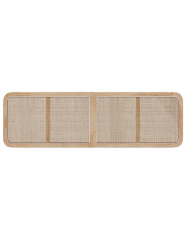 Testiera con testiera Naturale 180 x 55 x 3 cm Rattan