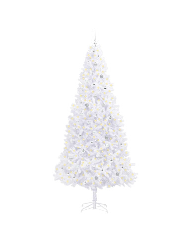 Albero di Natale artificiale Bianco 300 cm PVC e Acciaio