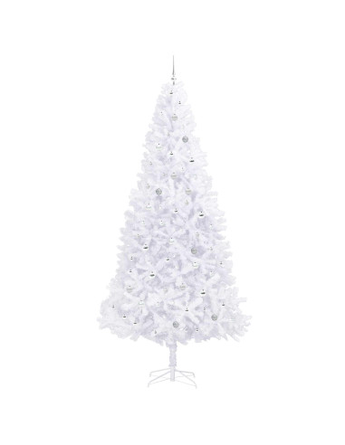 Albero di Natale artificiale Bianco 300 cm PVC e Acciaio