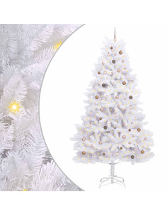 Albero di Natale artificiale 300 cm PVC e Acciaio Bianco 2