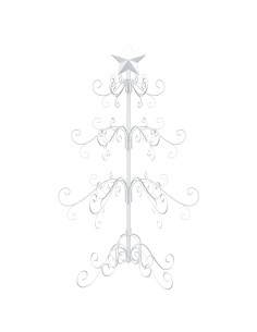 Albero di Natale in metallo KUOPIO 90 cm acciaio White 2