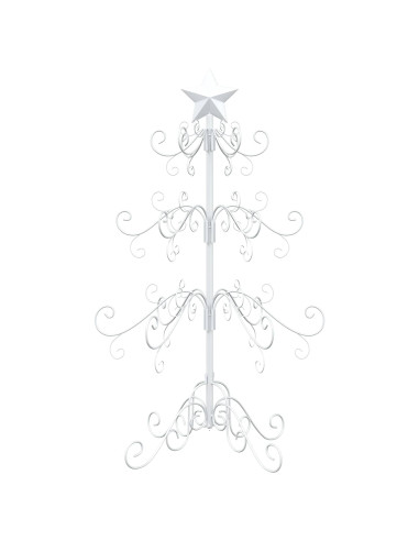 Albero di Natale in metallo KUOPIO 90 cm acciaio White