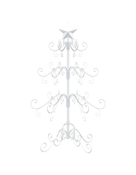 Albero di Natale in metallo KUOPIO 90 cm acciaio White