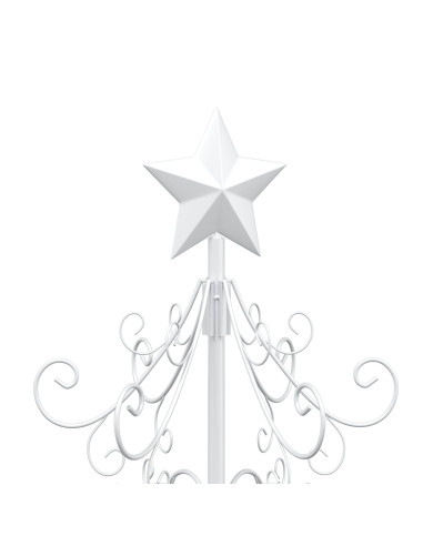 Albero di Natale in metallo KUOPIO 90 cm acciaio White