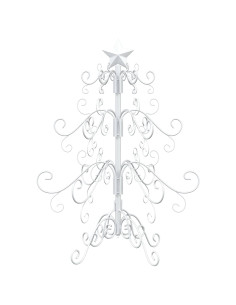 Albero di Natale in metallo KUOPIO 60 cm acciaio White 2