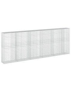 Gabione con Filo da 5 mm e Rete da 5x10 cm 550x50x200 cm 2