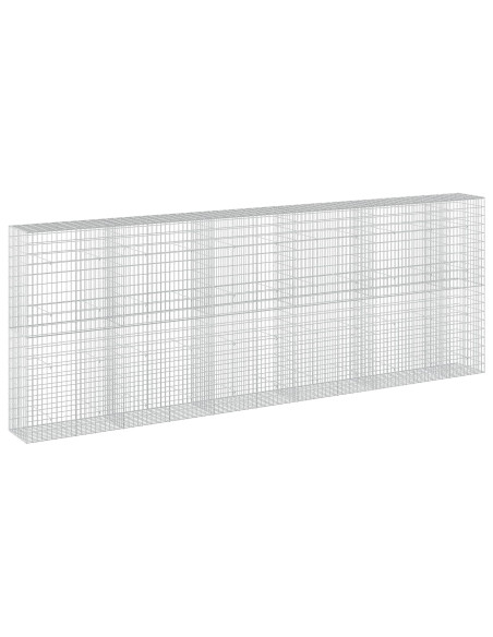 Gabione con Filo da 5 mm e Rete da 5x10 cm 550x50x200 cm