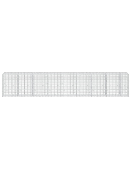 Gabione con Filo da 5 mm e Rete da 5x10 cm 850x100x150 cm