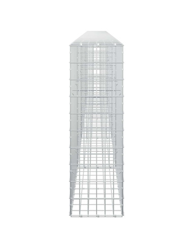 Gabione con Filo da 5 mm e Rete da 5x10 cm 500x30x100 cm
