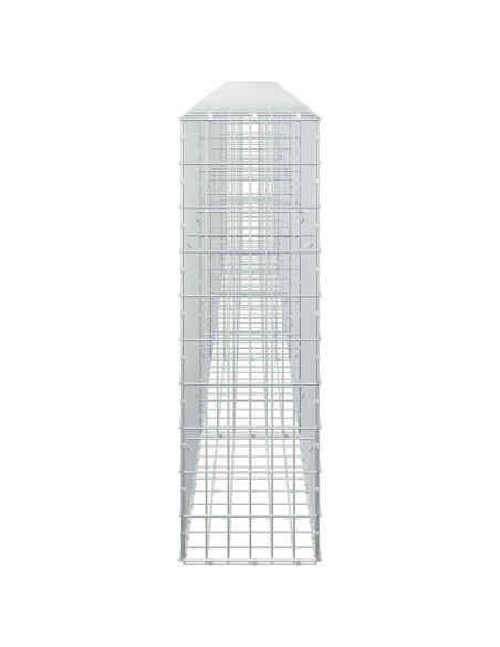 Gabione con Filo da 5 mm e Rete da 5x10 cm 500x30x100 cm