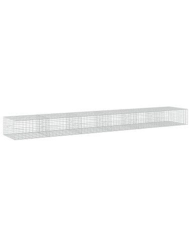 Gabione con Filo da 5 mm e Rete da 5x10 cm 600x100x50 cm