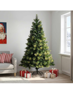 Albero di Natale Artificiale con Rami Pieghevoli 210 cm