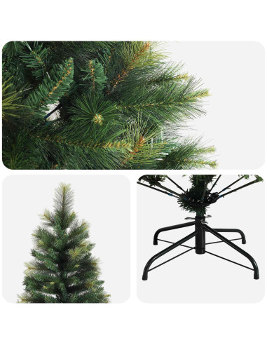 Albero di Natale Artificiale con Rami Pieghevoli 210 cm