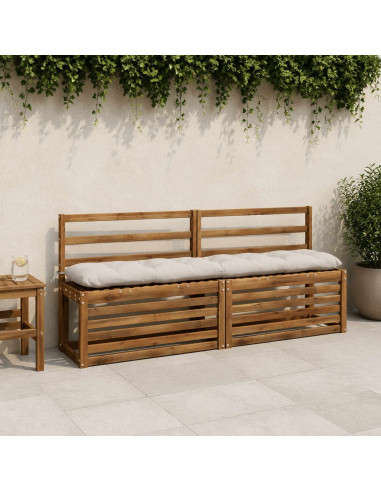 Cuscini per Panchina VIANEN 2 pz 100% Poliestere Bianco