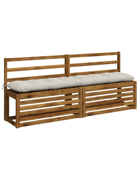 Cuscini per Panchina VIANEN 2 pz 100% Poliestere Bianco