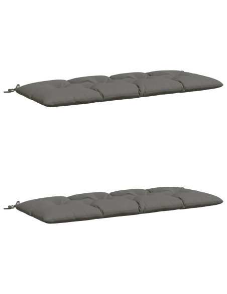 Cuscini per Panchina VIANEN 2 pz 100% Poliestere Grigio