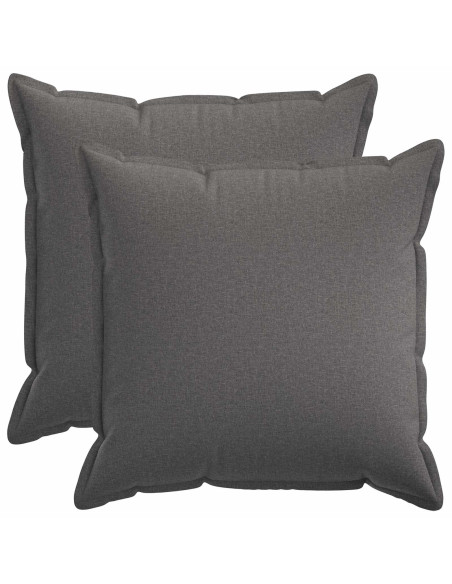 Federa 2 pz HOUTEN Grigio Chiaro 65 x 65 cm Lino